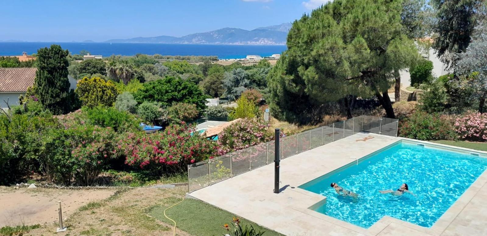 Corsicadream Arone Superbe Appartement Dans Villa, Vue Panoramique Mer, Piscine, Proche Porticcio Pietrosella Exterior foto